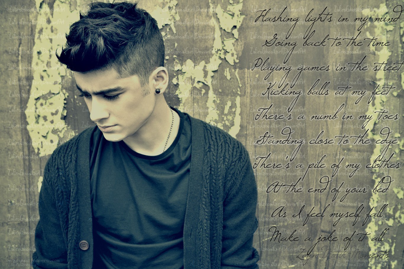 Zayn Malik with lyrics