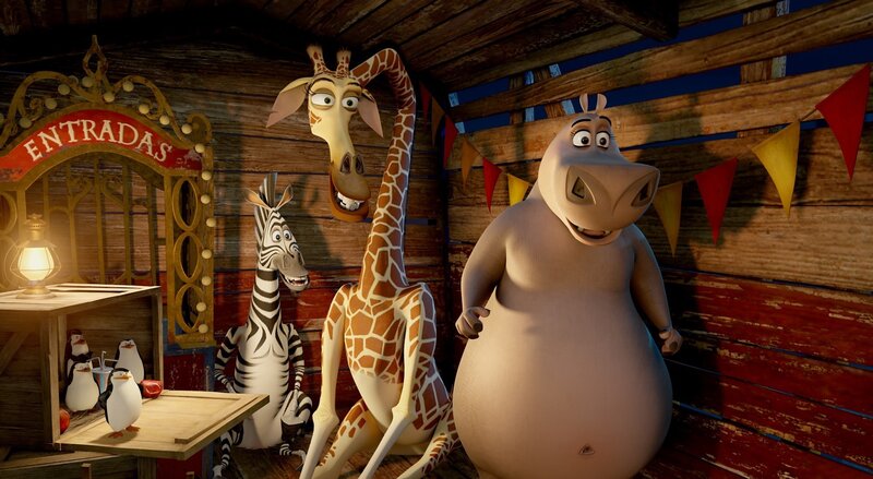 Zebra and Giraffe in Booth