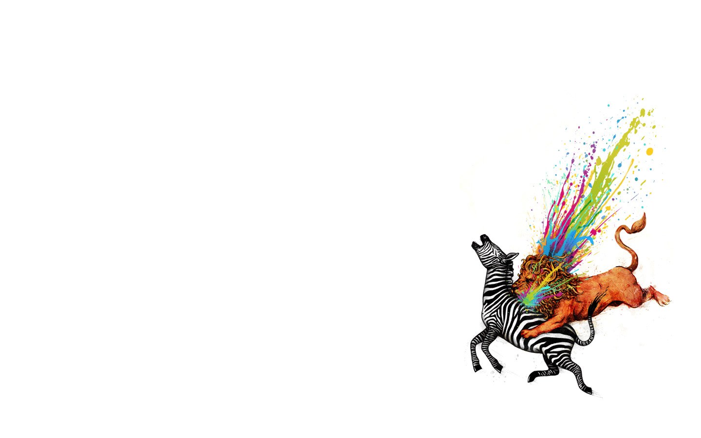 zebra and lion in conflict