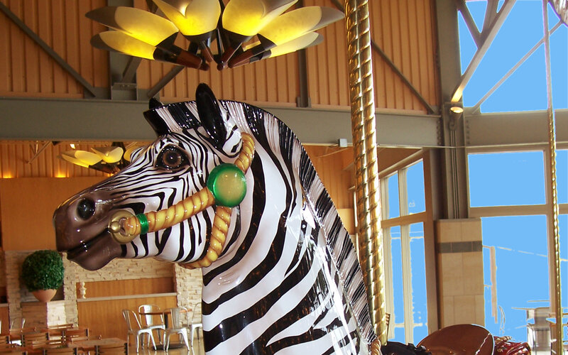 Zebra Carousel Horse