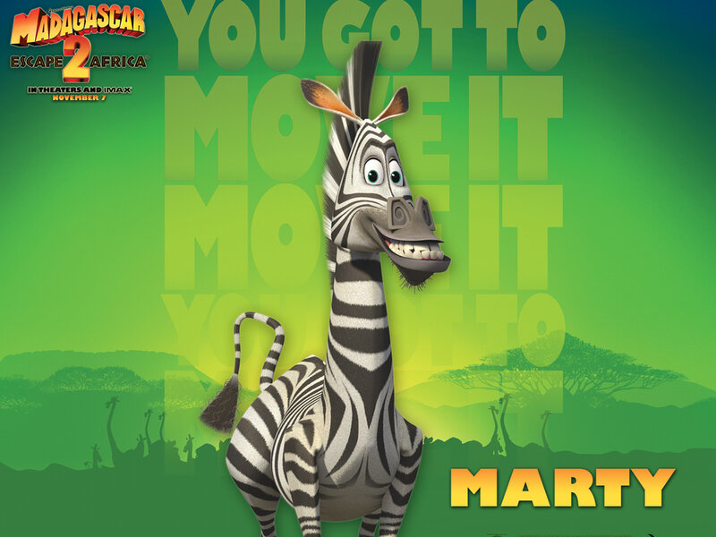 Zebra Character Marty