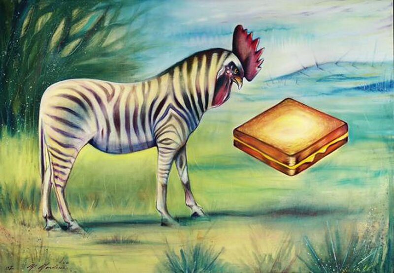 Zebra-cock Hybrid