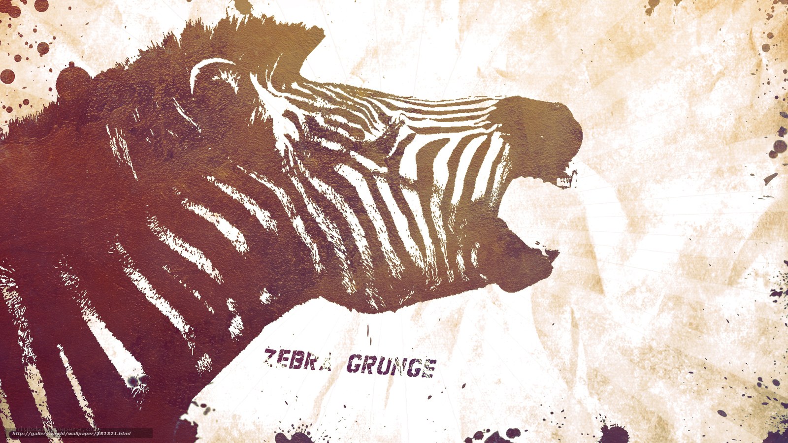 zebra grunge art