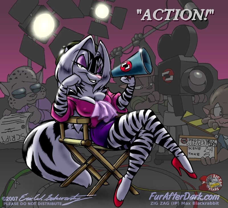 Zebra-like Character on Set