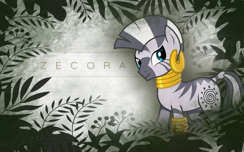 Zebra Pony in Jungle