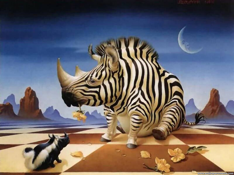 Zebra-rhinoceros Hybrid — Blue
