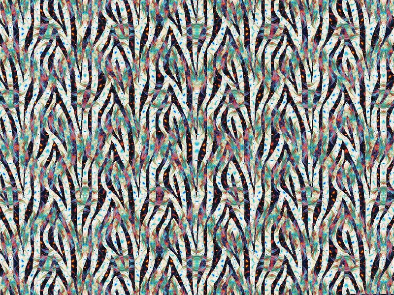 Zebra-stripe Pattern — White