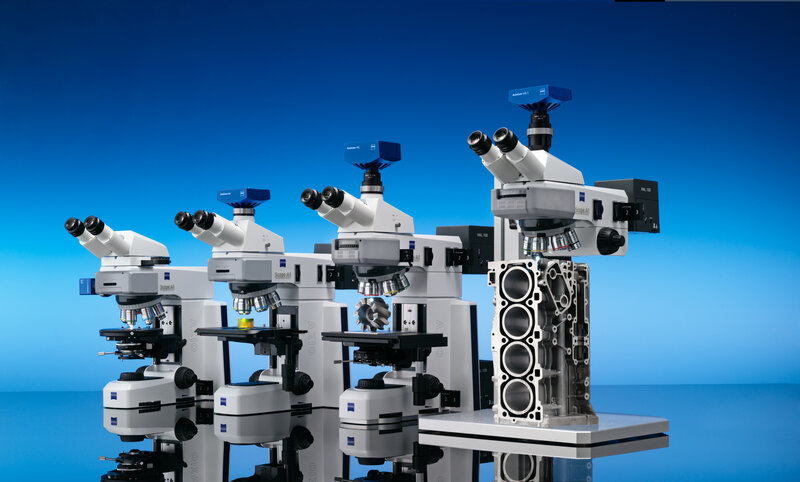 Zeiss microscopes in a row