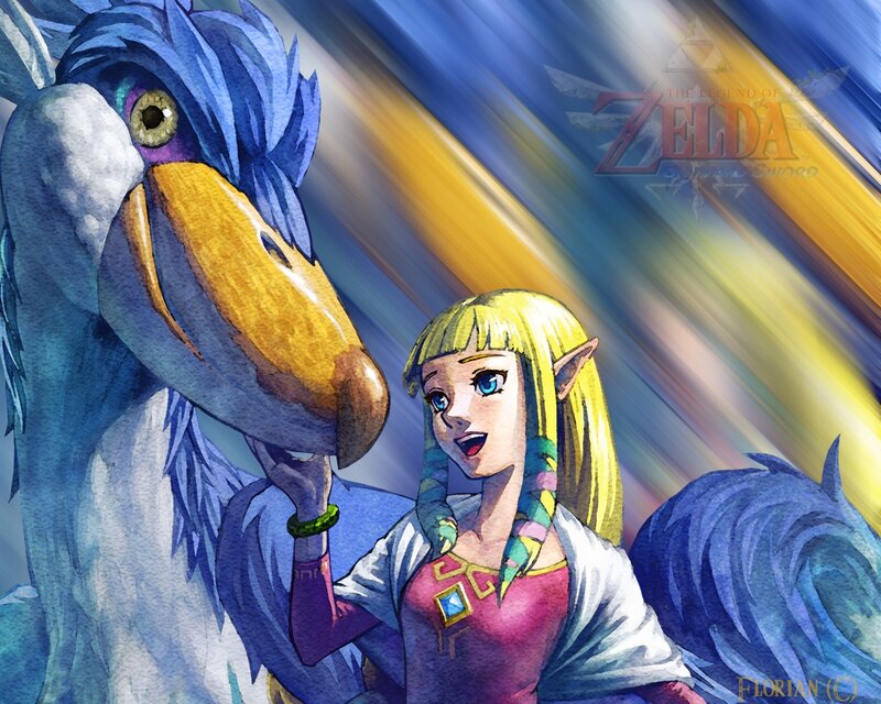 Zelda and a Bird