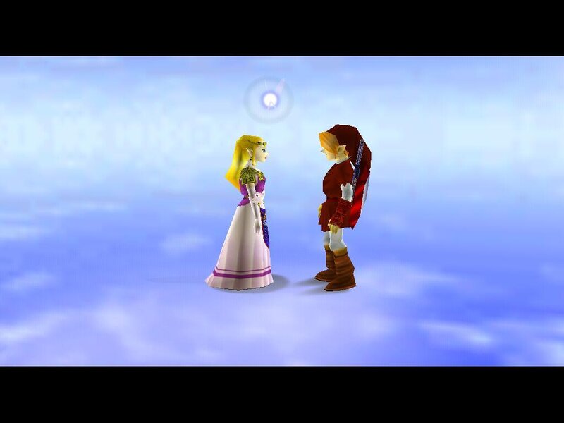 Zelda and Link in a dream