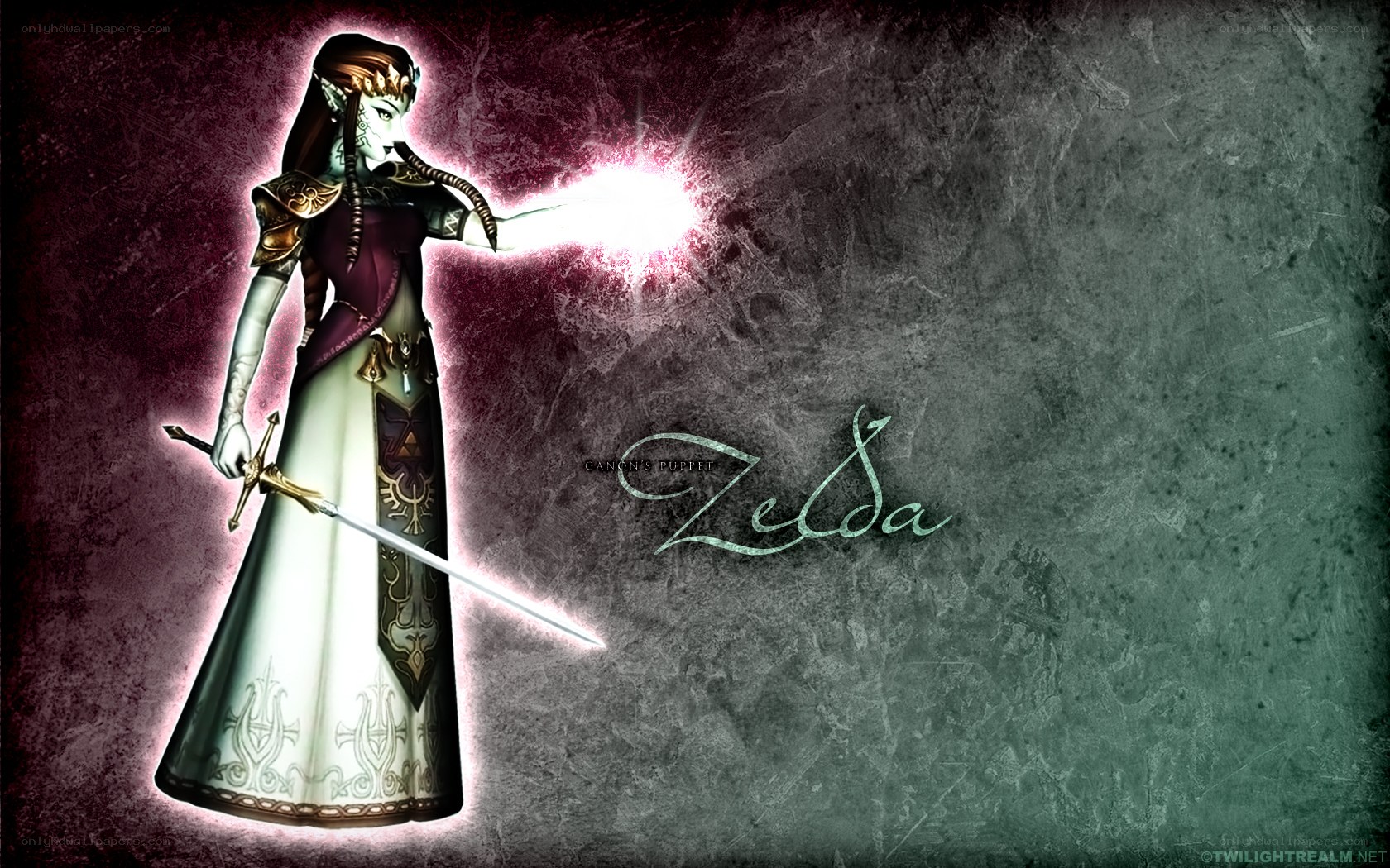 Zelda casting a spell