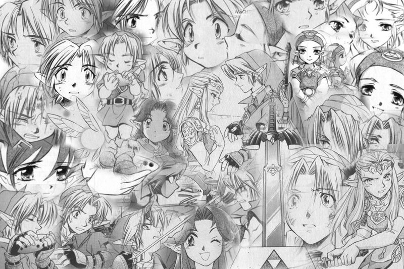 Zelda character collage