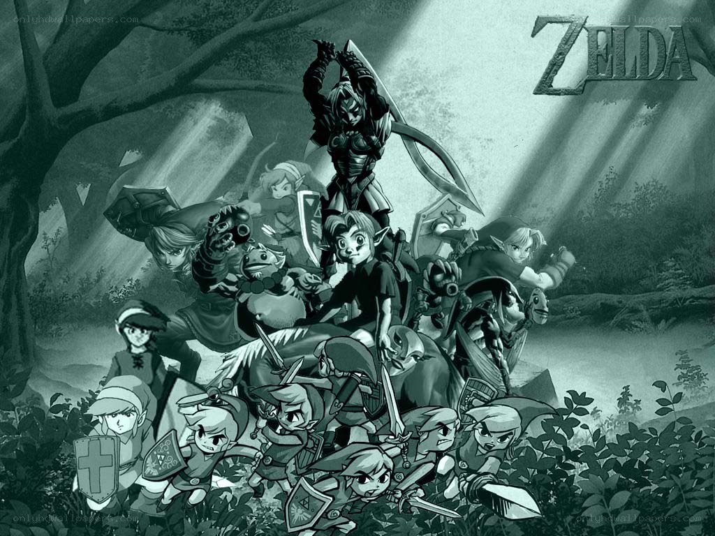 Zelda character collage