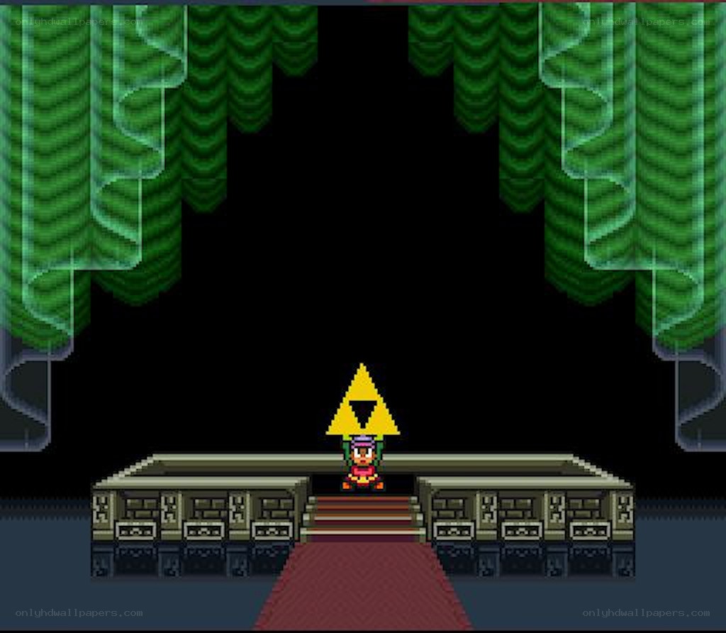 Zelda character in a temple