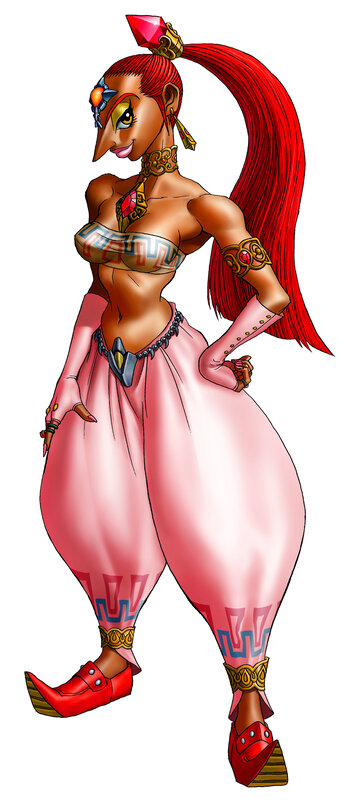 Zelda character in pink outfit