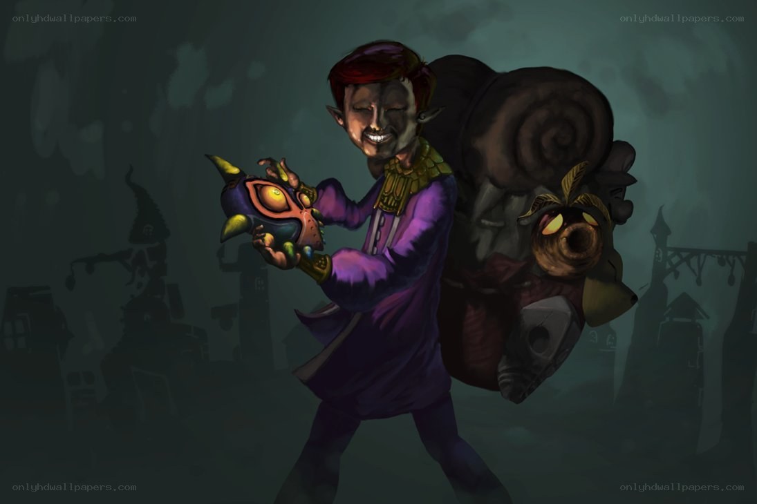 Zelda character with mask