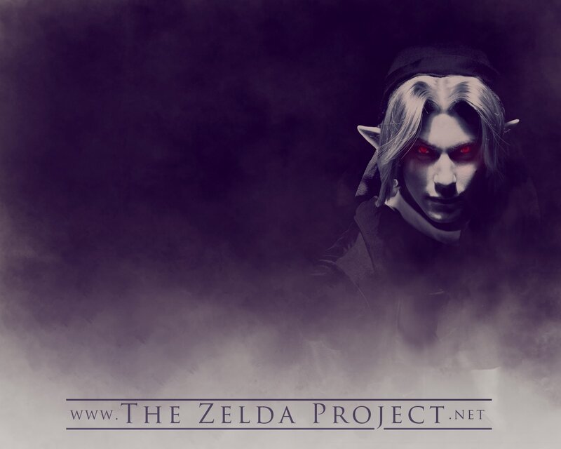 Zelda character with red eyes