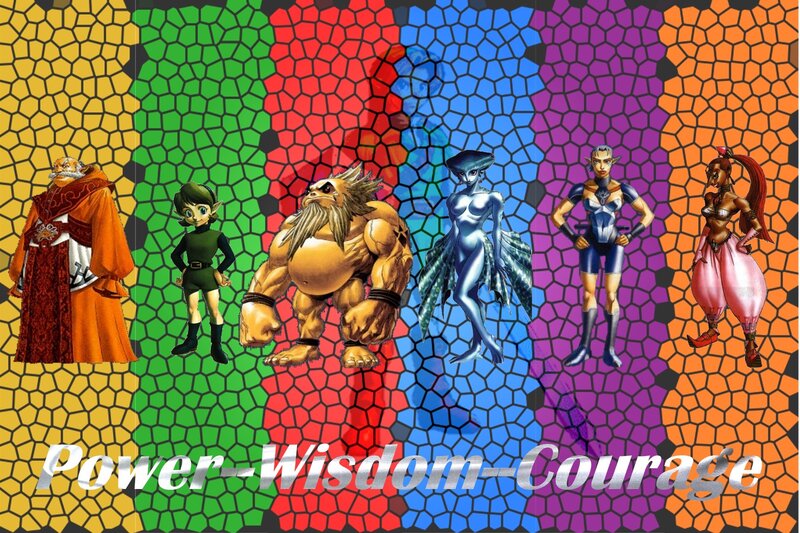 Zelda characters collage