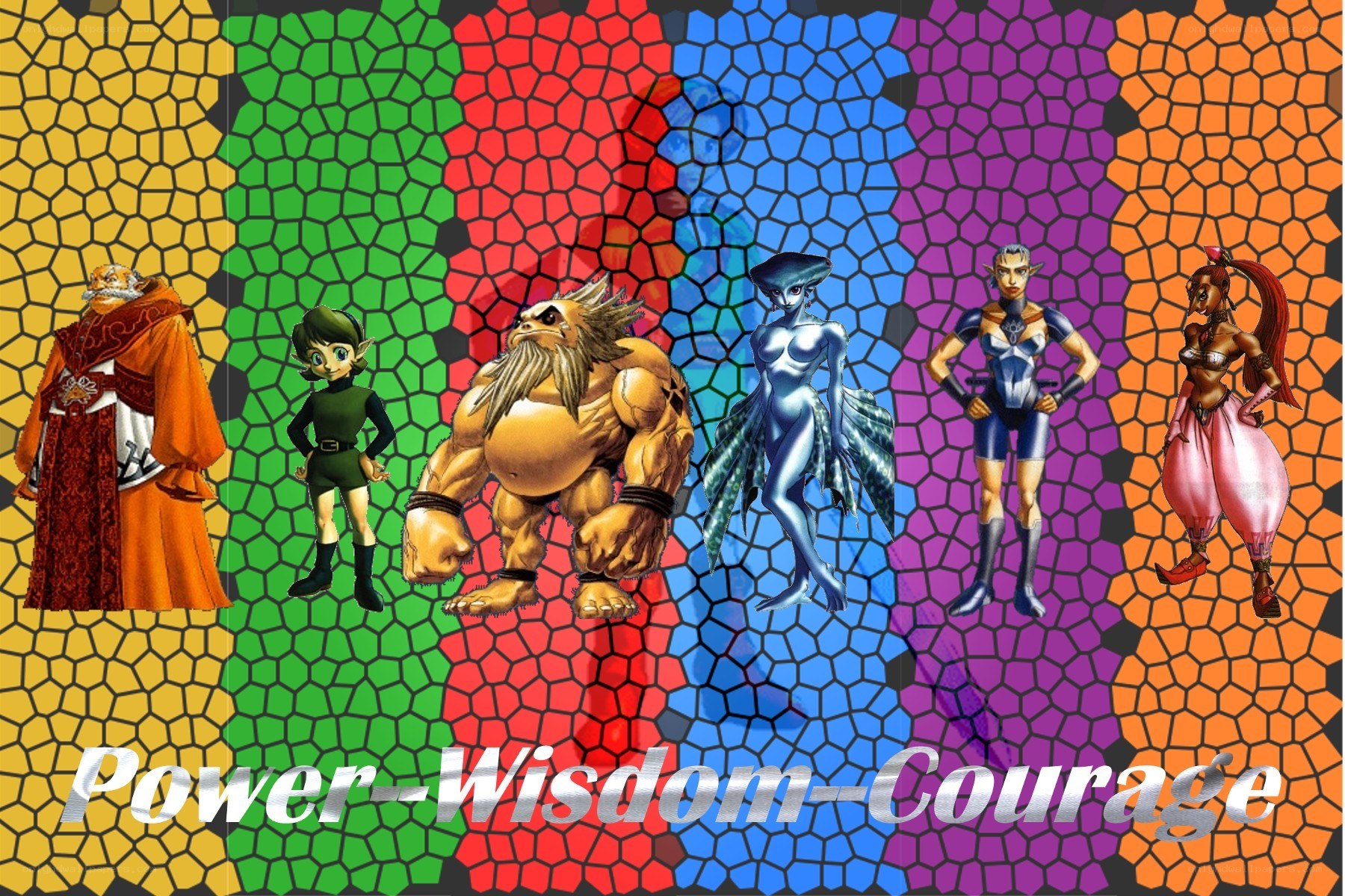 Zelda characters collage