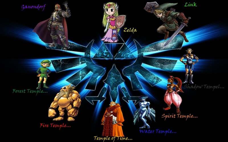 Zelda characters collage