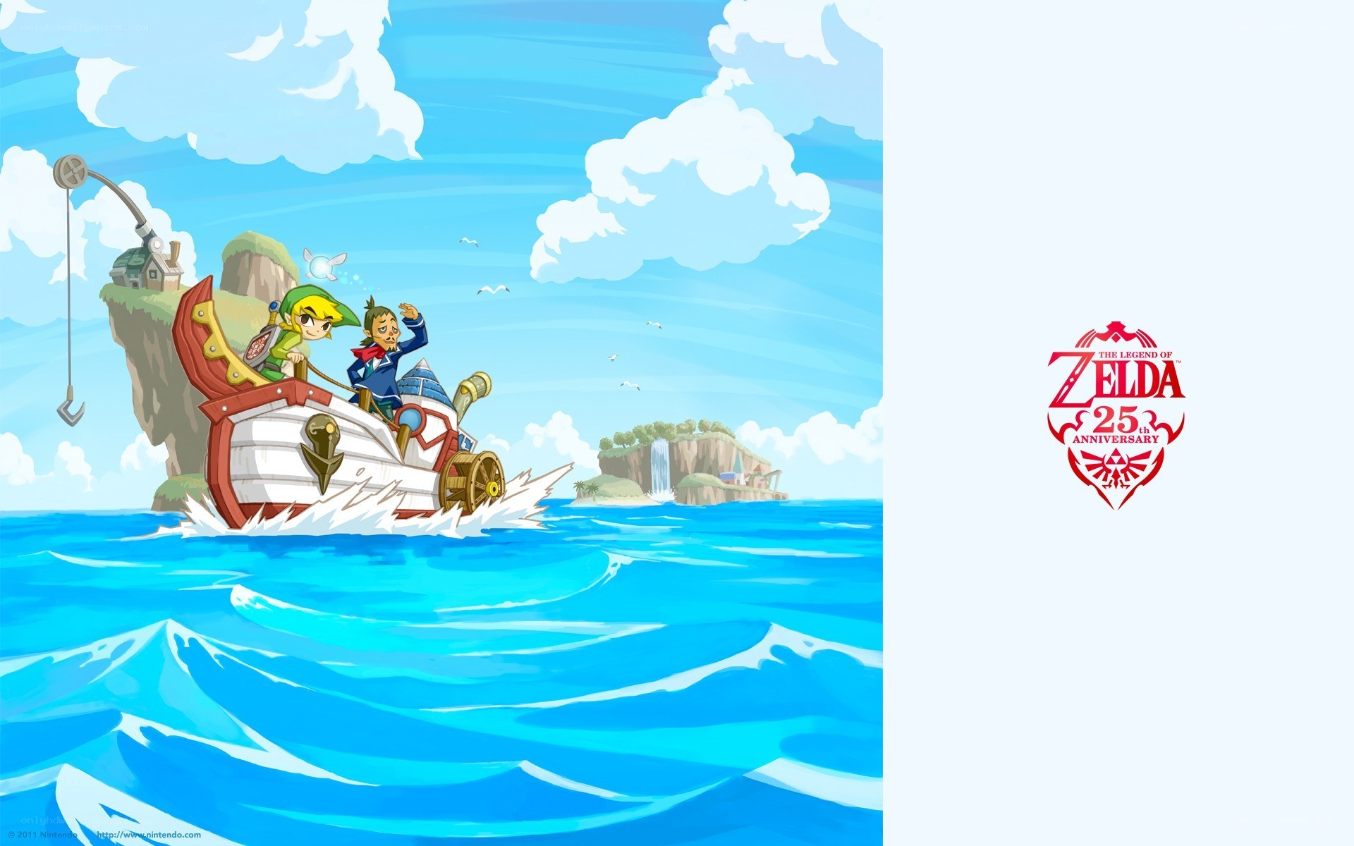 Zelda characters on a boat