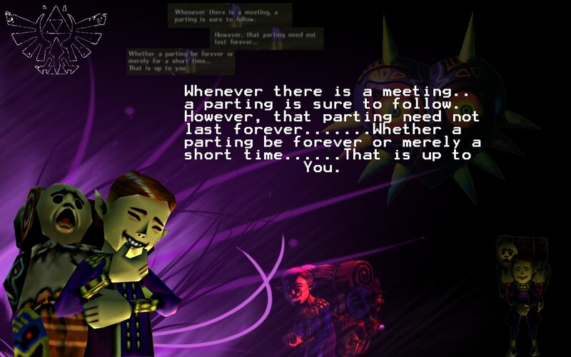 Zelda game dialogue scene
