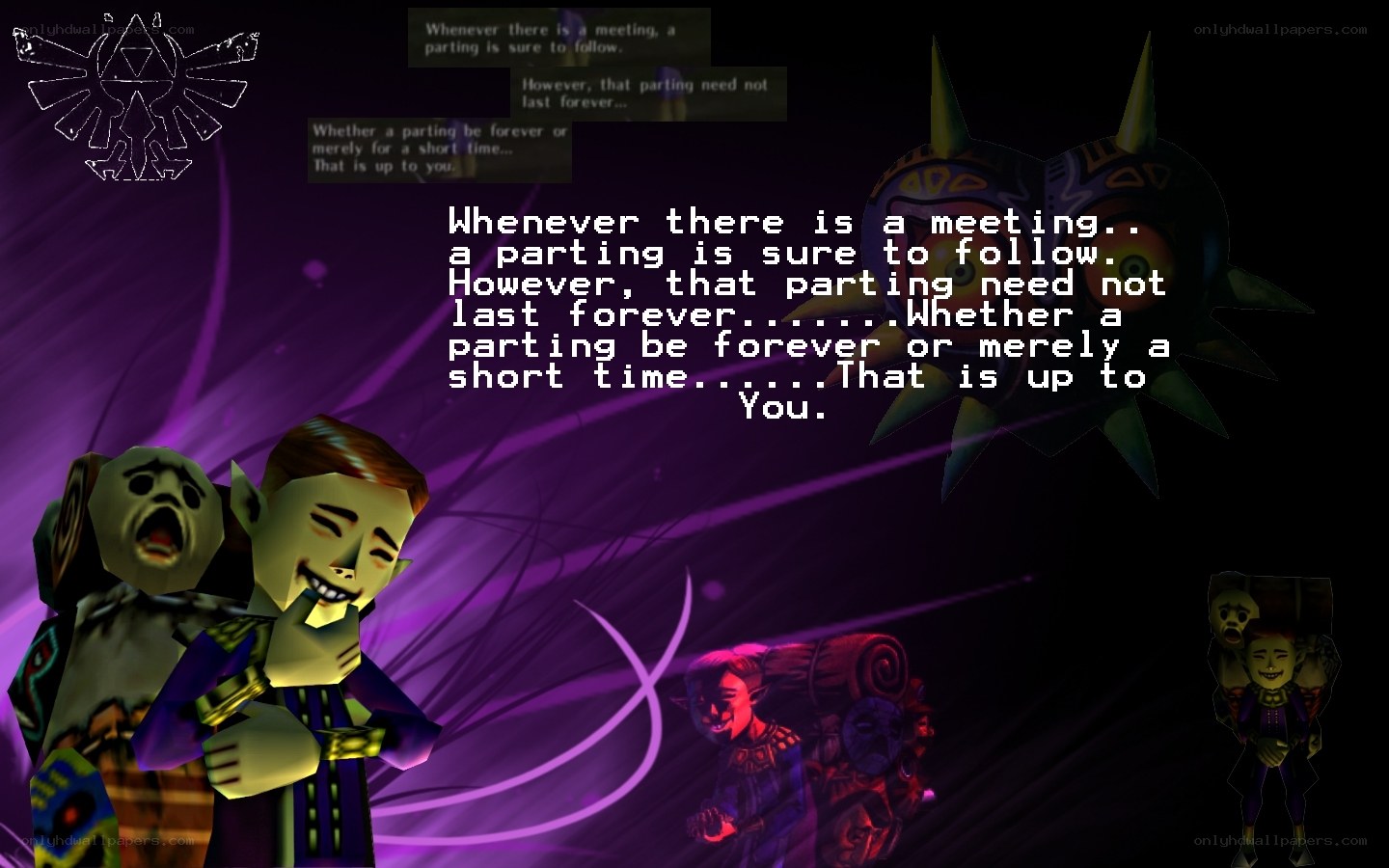 Zelda game dialogue scene