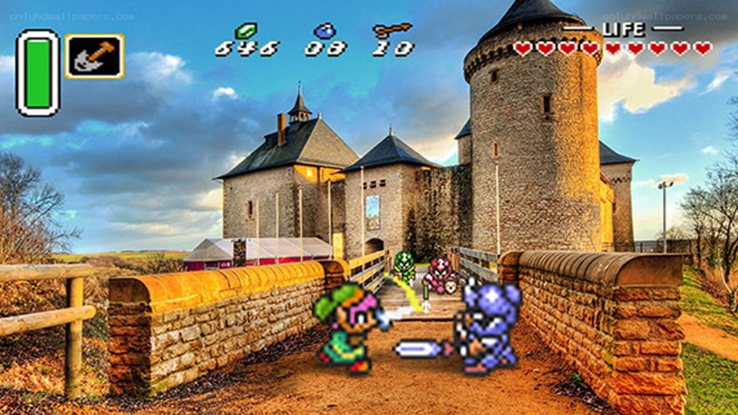 Zelda game on real castle