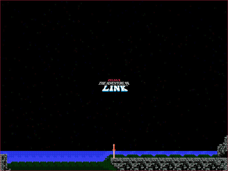 Zelda II title screen