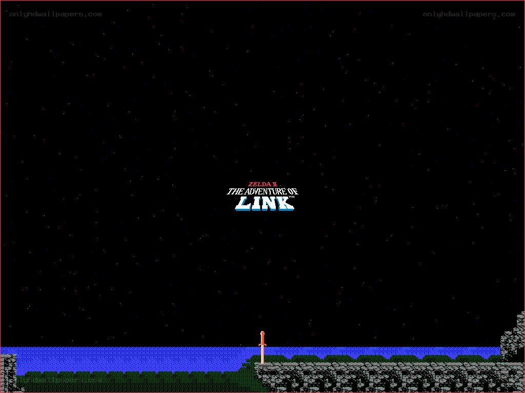 Zelda II title screen
