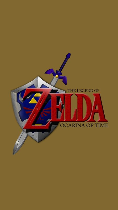 Zelda Logo with Shield — Brown, Dramatic