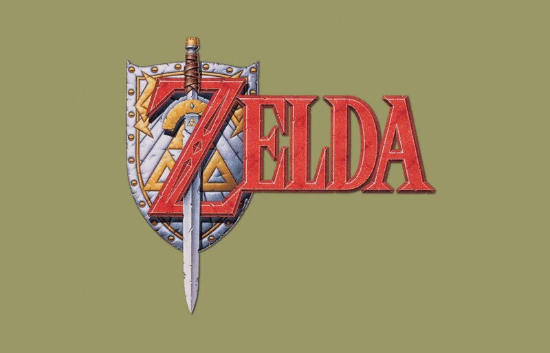Zelda Logo with Sword — Red, Heroic