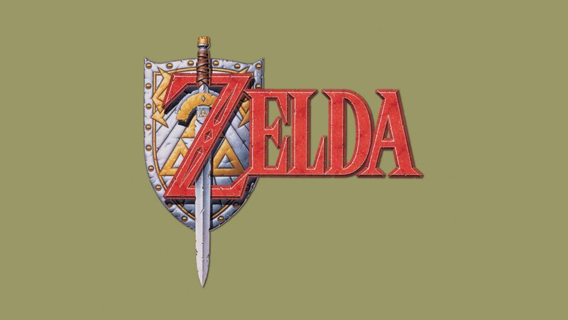 Zelda Logo with Sword — Red