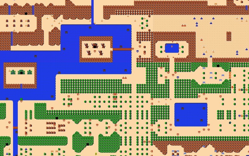 Zelda map from the game
