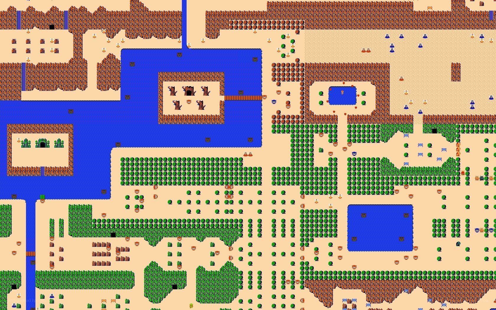 Zelda map from the game