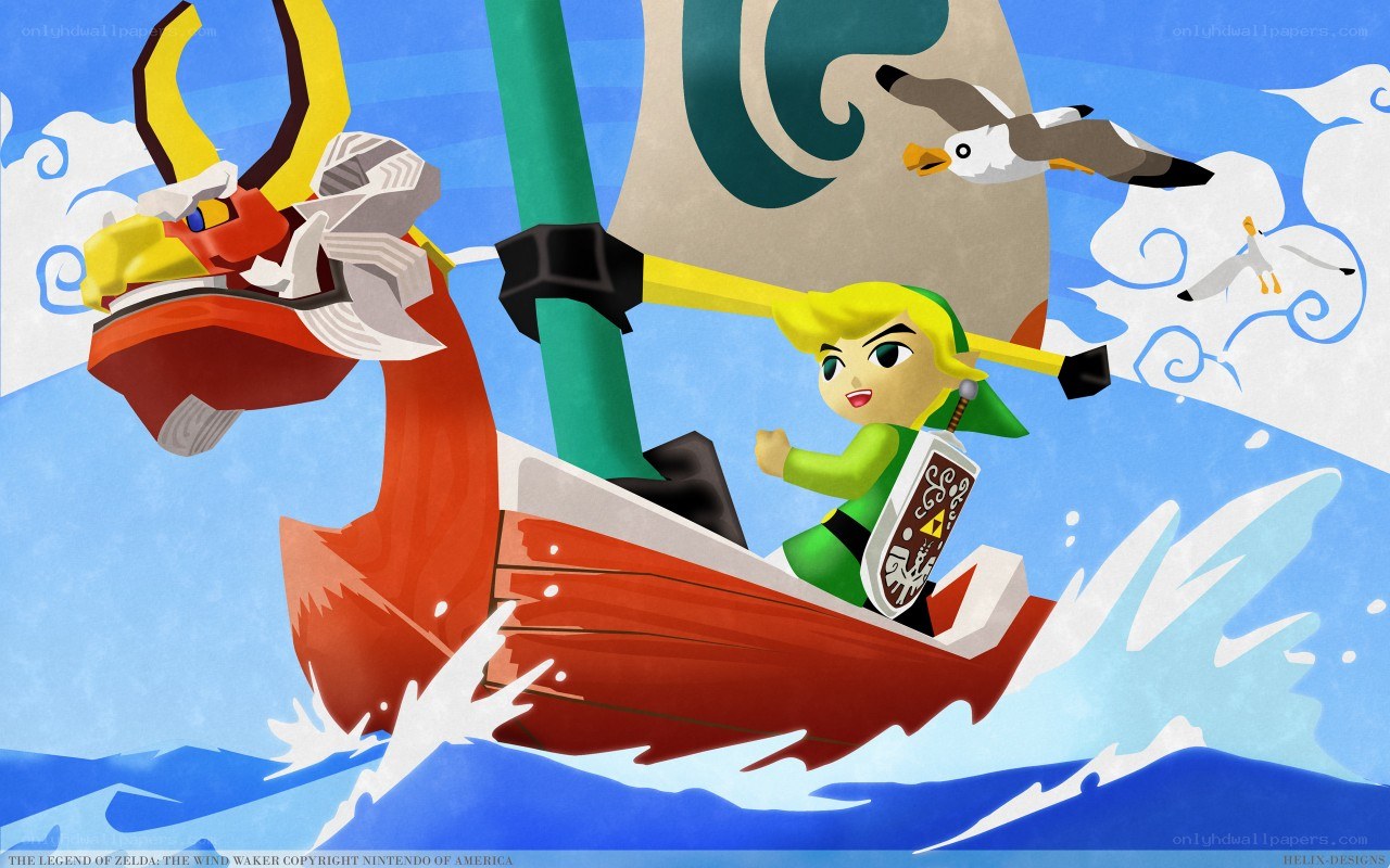 Zelda sails on a dragon boat