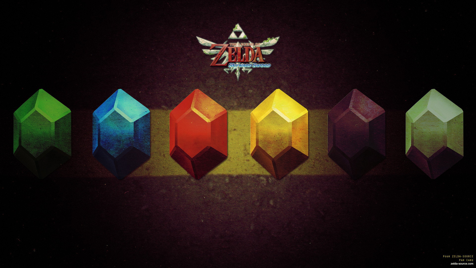 Zelda Skyward Sword gems