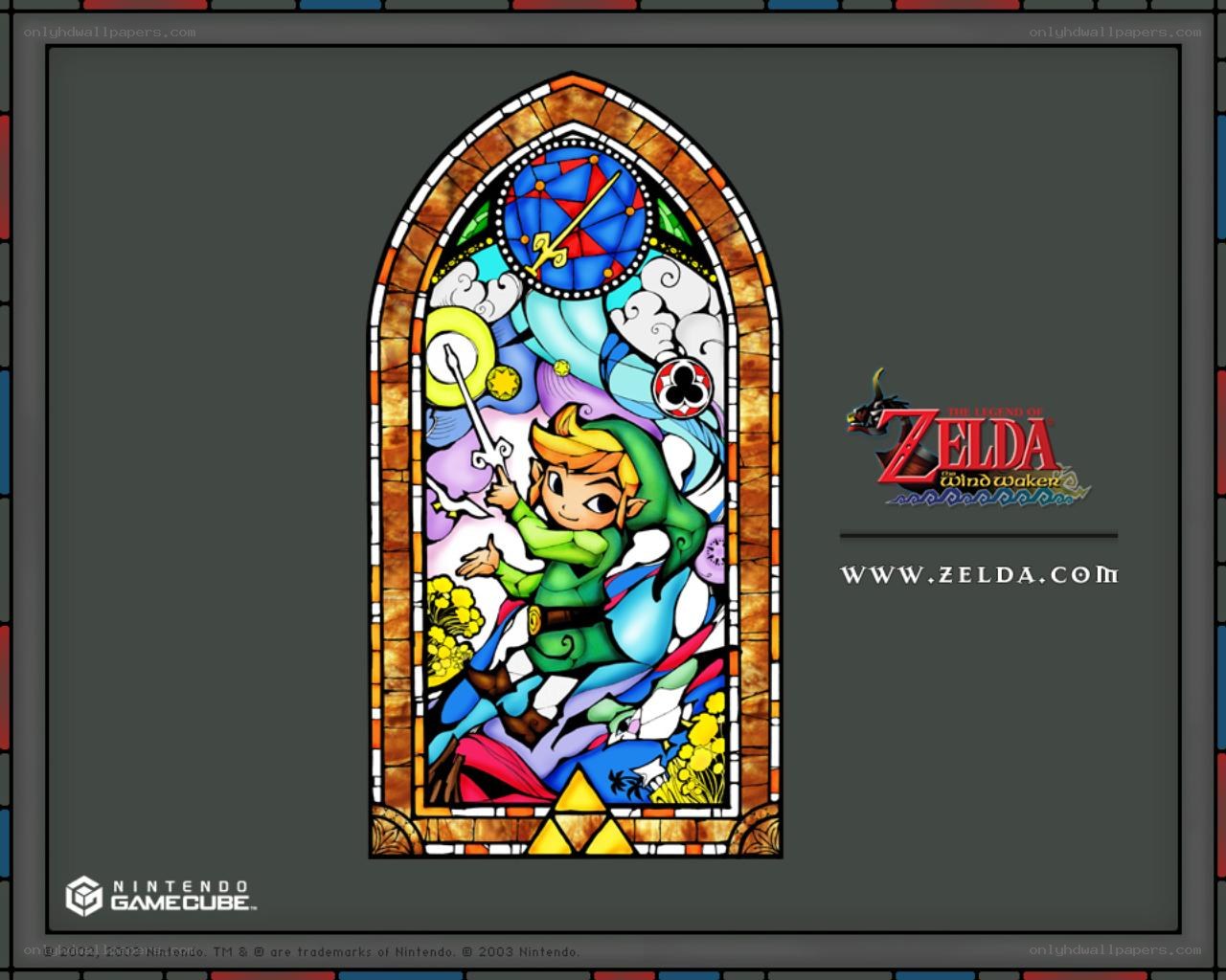 Zelda stained glass artwork
