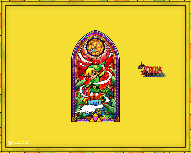 Zelda stained glass artwork