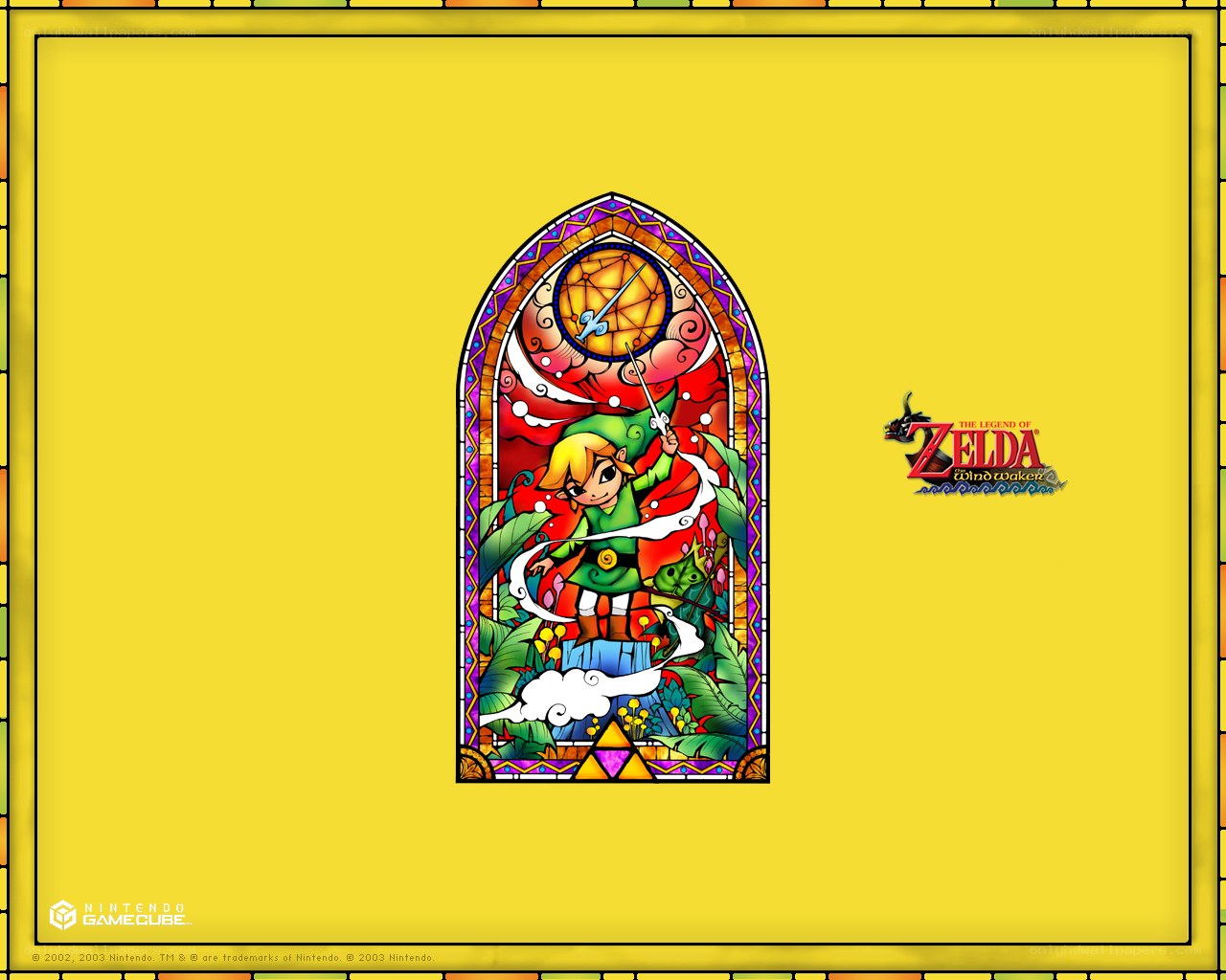 Zelda stained glass artwork