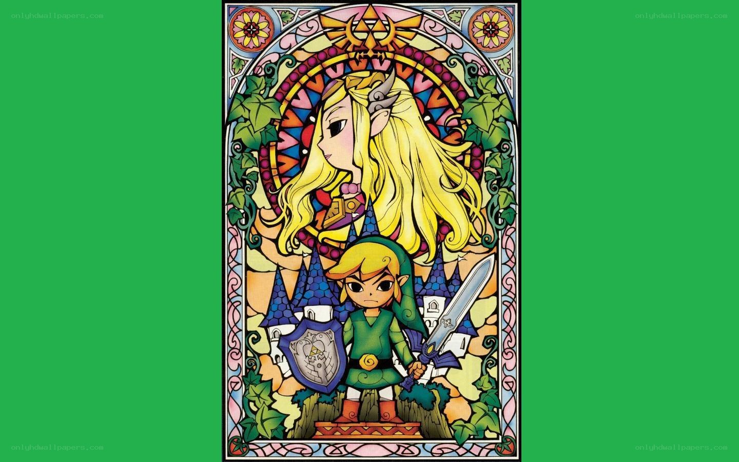 Zelda stained glass artwork