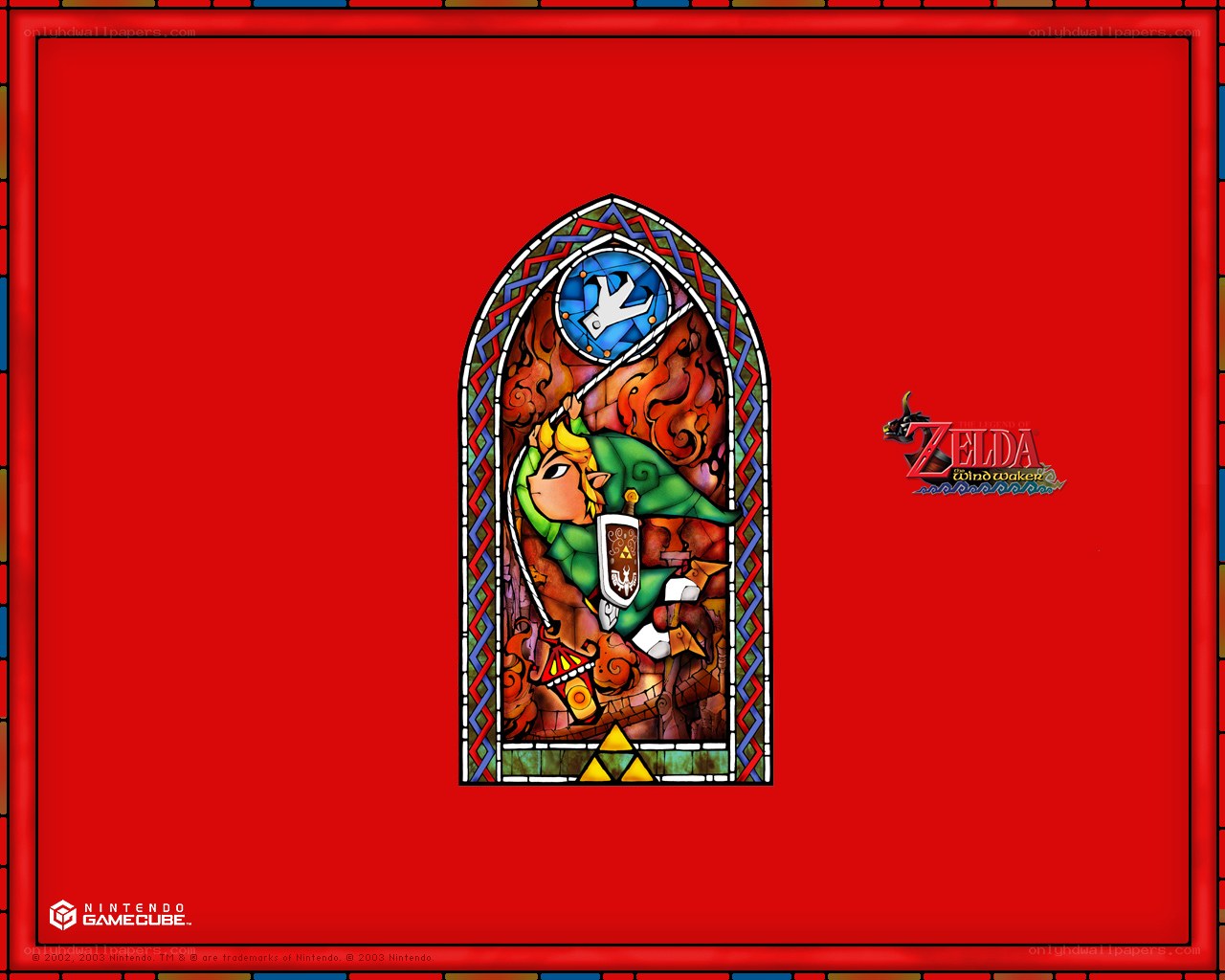 Zelda stained glass artwork