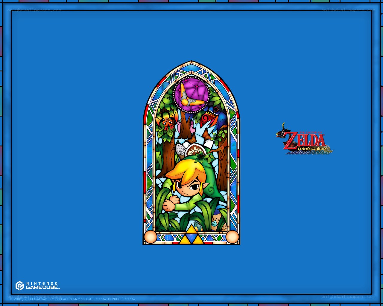 Zelda stained glass window