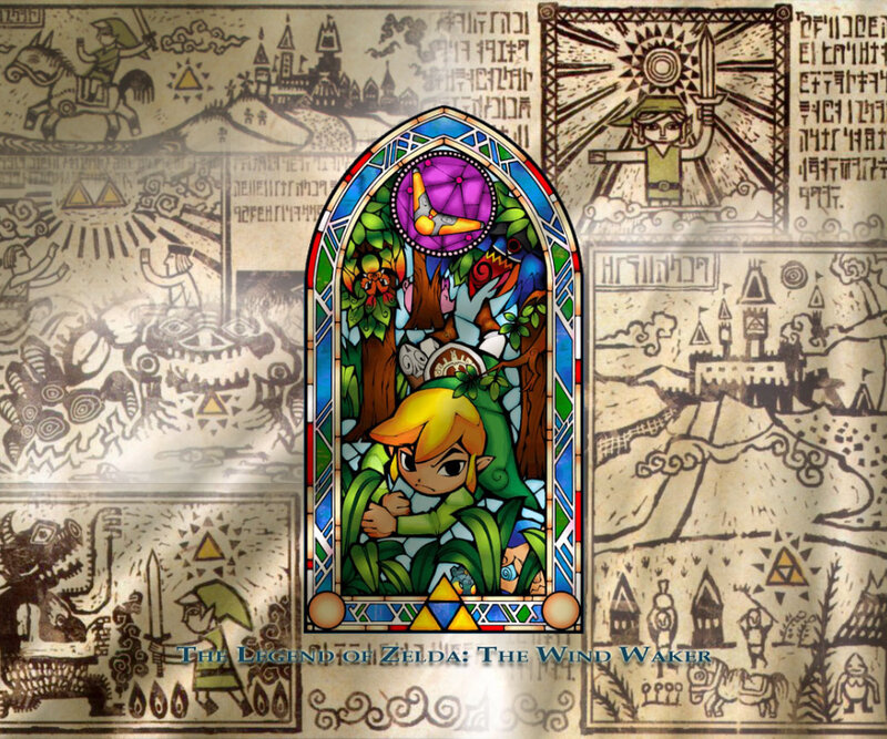Zelda: The Wind Waker stained glass
