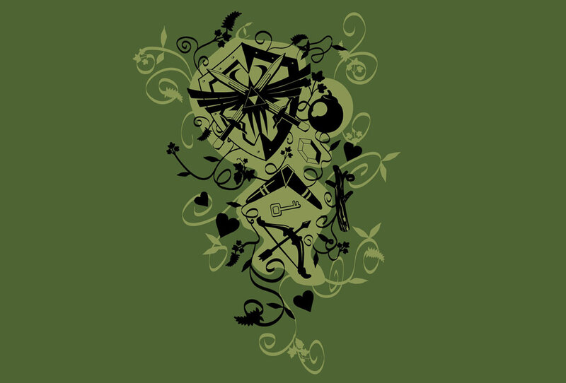 Zelda-themed decorative design