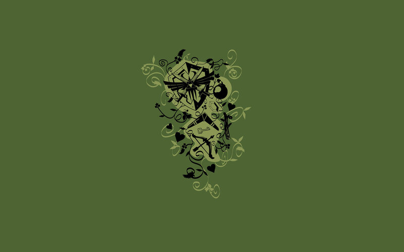 Zelda-themed floral design