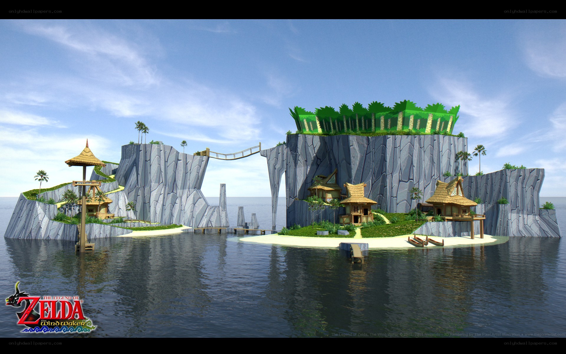 Zelda Wind Waker island concept