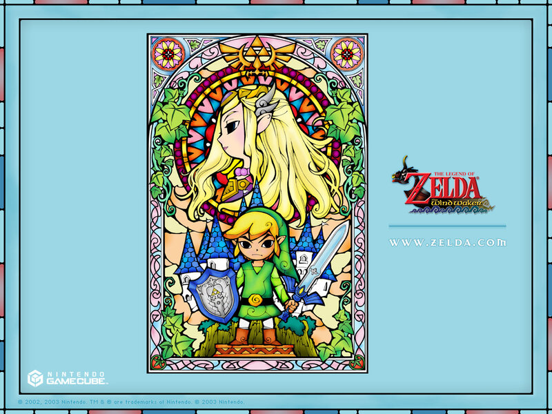 Zelda Wind Waker stained glass art