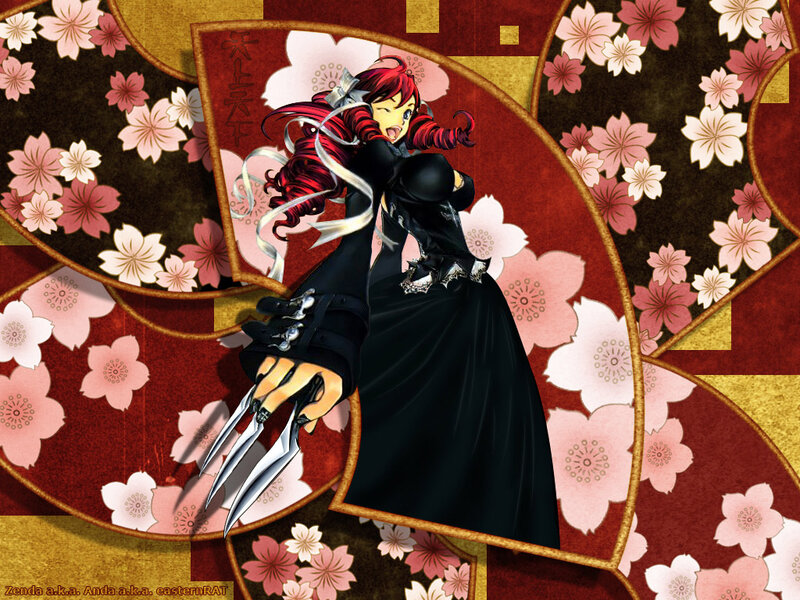 Zenda in black dress