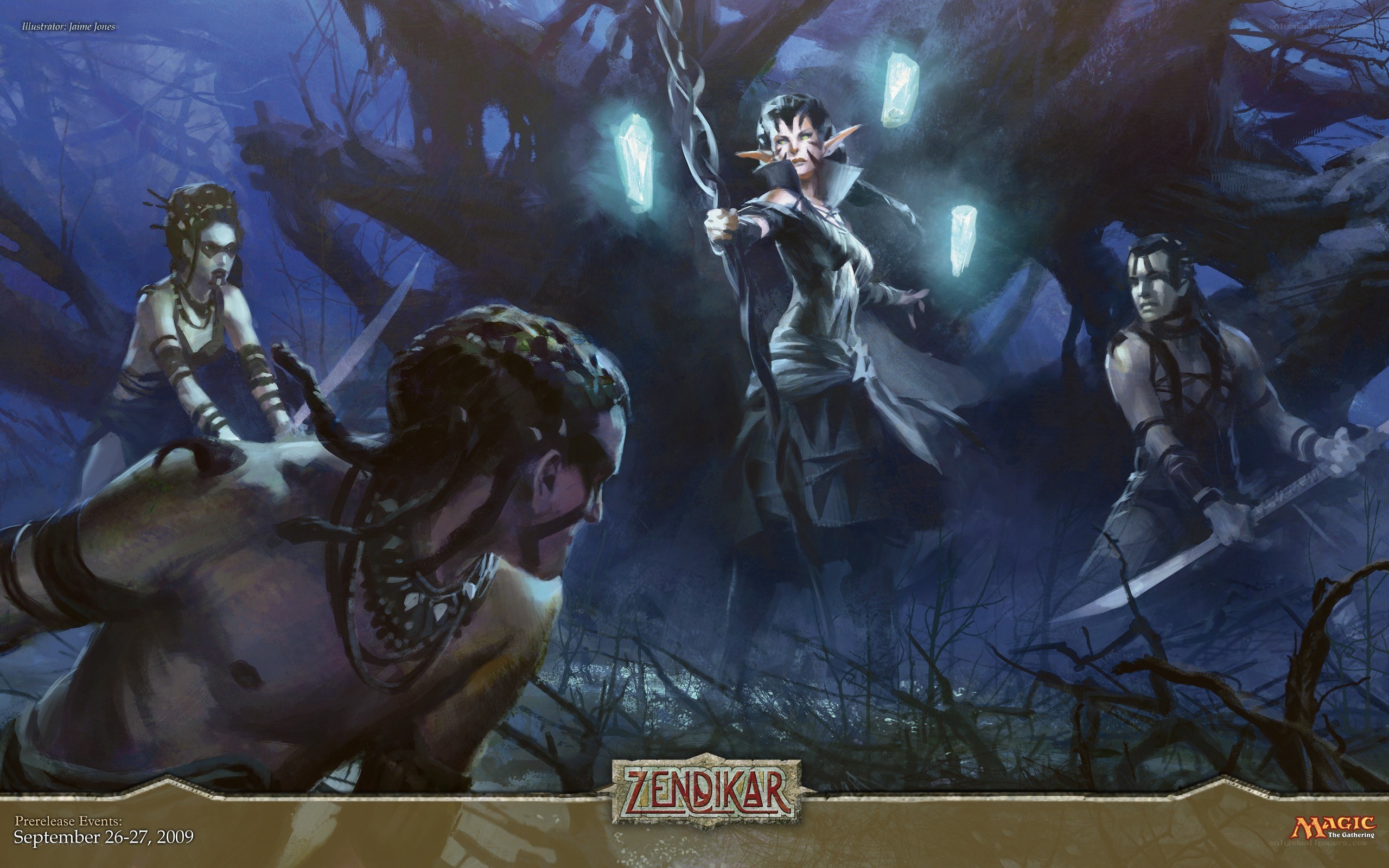 Zendikar elves in forest